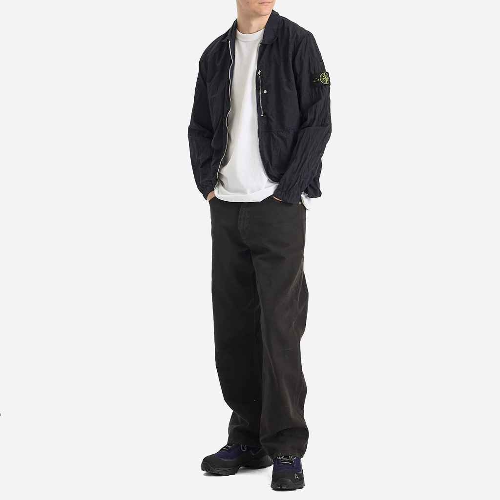 Stone Island Men's Nylon Metal Shirt Jacket Navy Blue